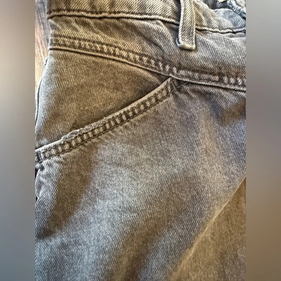 NWOT free people Come As You Are Denim Maxi Skirt Mid Rise Cotton Size 2 Grey - Picture 4 of 9